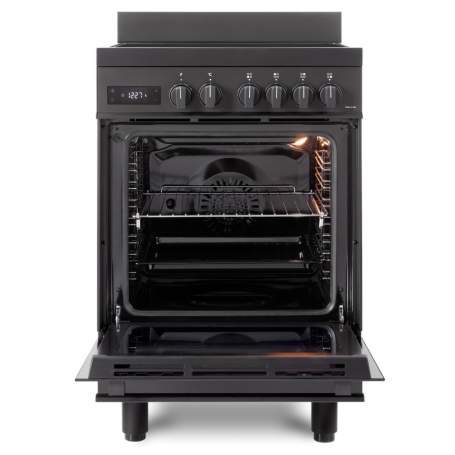 DE LONGHI PRO 66 MAL IN CUCINA A INDUZIONE 60x60 4 PIASTRE FORNO ELETTRICO COLORE ANTRACITE - PRO66MALIN