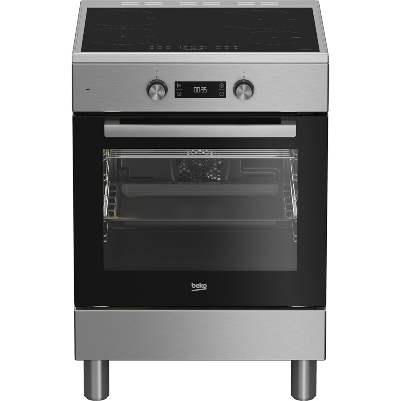 BEKO FSE69300X CUCINA A INDUZIONE 60x60 4 ZONE DI COTTURA FORNO ELETTRICO VENTILATO CLASSE A INOX