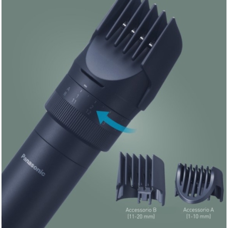 PANASONIC ER-CKN1-PAC13 REGOLABARBA RICARICABILE WET E DRY 39 LIVELLI DI TAGLIO