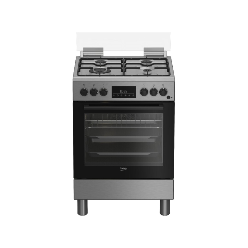 OUTLET BEKO O-FBE62310GX CUCINA 60X60 4 FUOCHI CON FORNO ELETTRICO INOX - CON DIFETTI