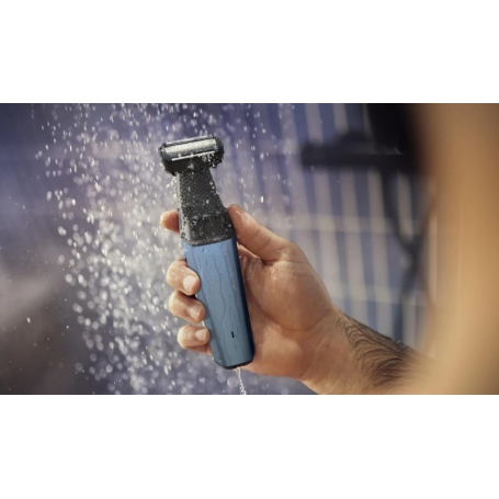 PHILIPS BG3027/05 BODYGROOM SERIES 3000 RIFINITORE IMPERMEABILE PER CORPO E INGUINE RICARICABILE