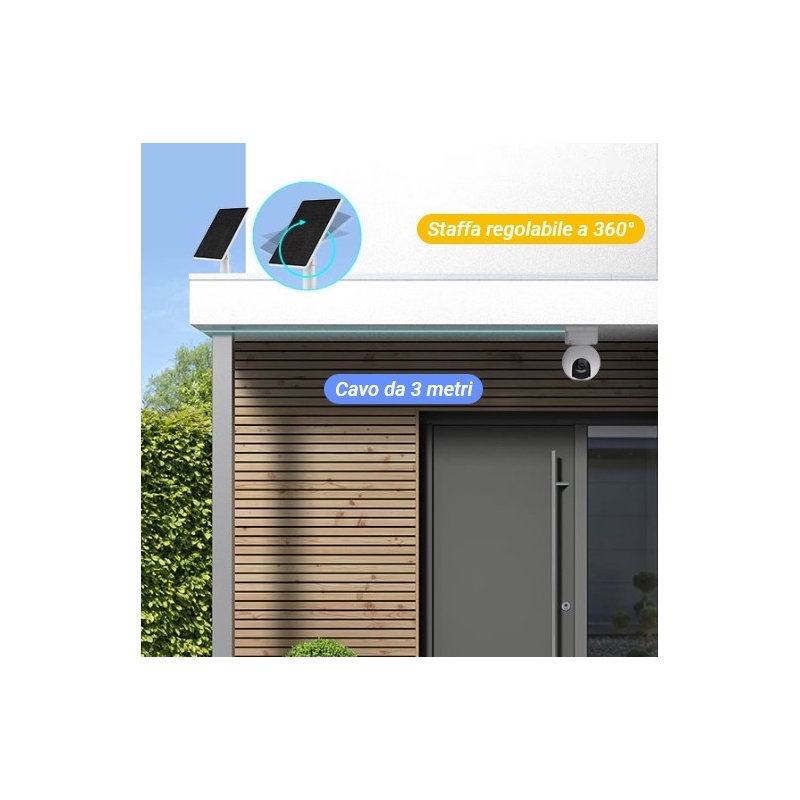 EZVIZ HB8+SOLAR PANEL F TELECAMERA CON PANNELLO...