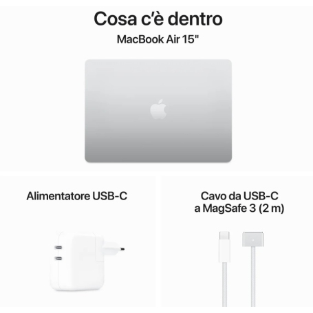 APPLE MC9J4T/A MACBOOK AIR 15'' M3 CORE 8 RAM 24GB SSD 512GB