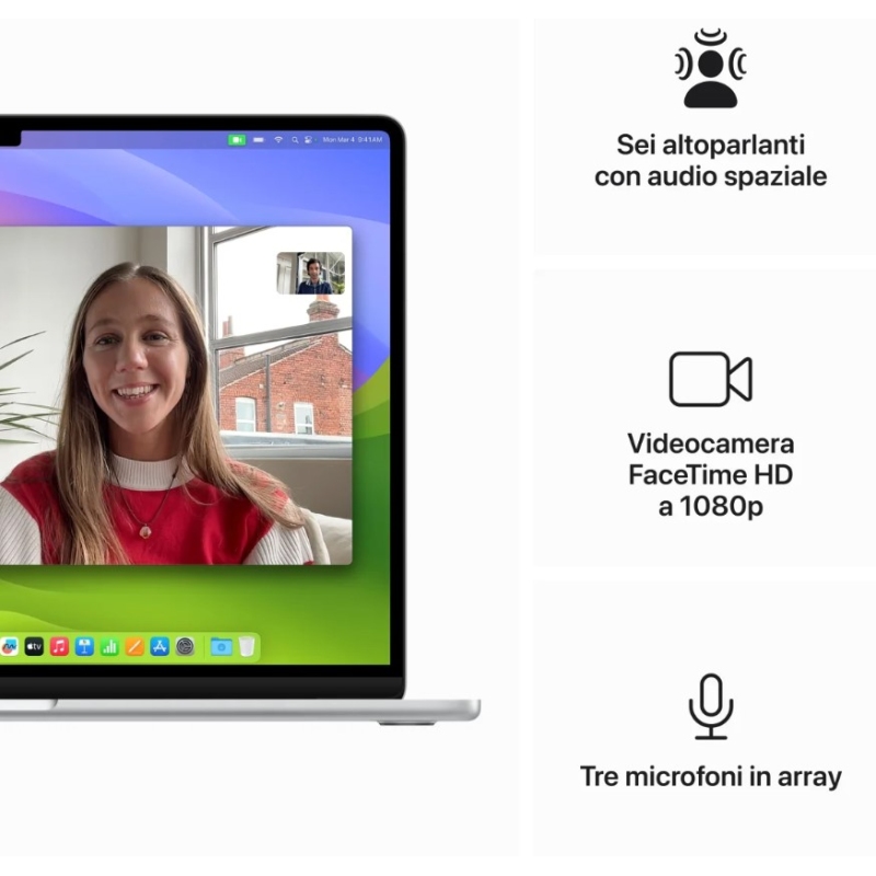 APPLE MC9J4T/A MACBOOK AIR 15'' M3 CORE 8 RAM...