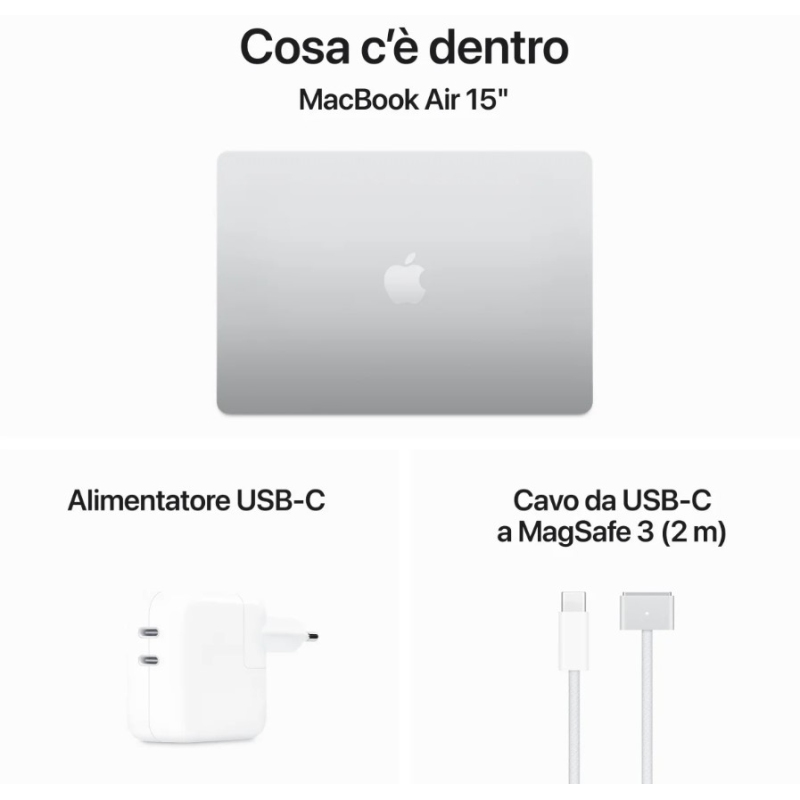 APPLE MC9E4T/A MACBOOK AIR 15'' M3 CORE 8 RAM...