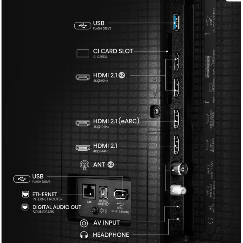 HISENSE 50U79Q TV QLED 50'' MINI-LED UHD 4K...