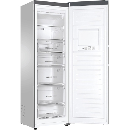 HAIER H2F-255FSAA CONGELATORE VERTICALE LIBERA INSTALLAZIONE 262 LT 7 CASSETTI TOTAL NO FROST CLASSE E SILVER