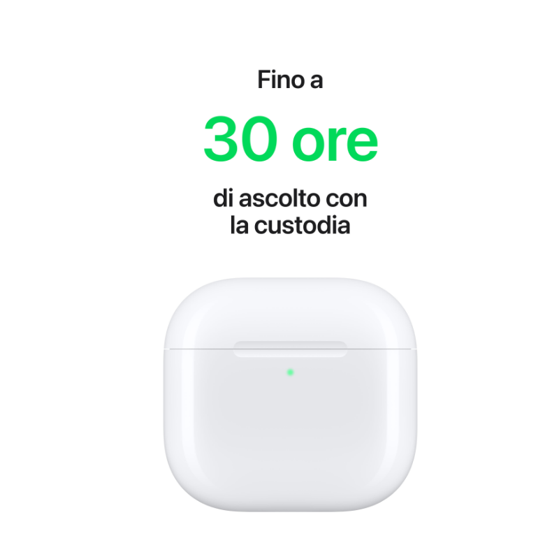 APPLE MXP63ZM/A AIRPODS 4 AURICOLARI WIRELESS...