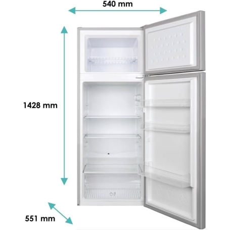 CANDY CDG1S514ES FRIGORIFERO DOPPIA PORTA 211LT STATICO CLASSE E COLORE SILVER