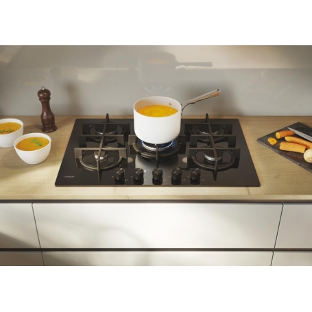 CANDY CVG74WTB PIANO COTTURA DA INCASSO 75 CM 5 FUOCHI A GAS COLORE NERO