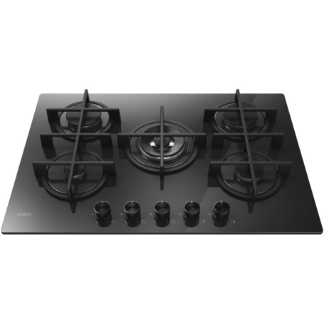 CANDY CVG74WTB PIANO COTTURA DA INCASSO 75 CM 5 FUOCHI A GAS COLORE NERO