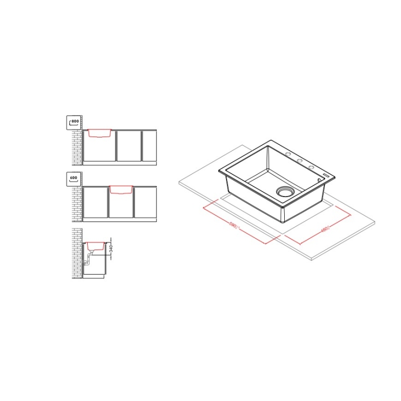 ELLECI QUADRA 110 LGQ11040 LAVELLO MONOVASCA...