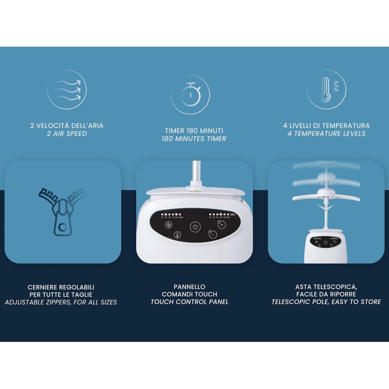 ARDES ARMST02D ASCIUGA E STIRA CAMICIE
