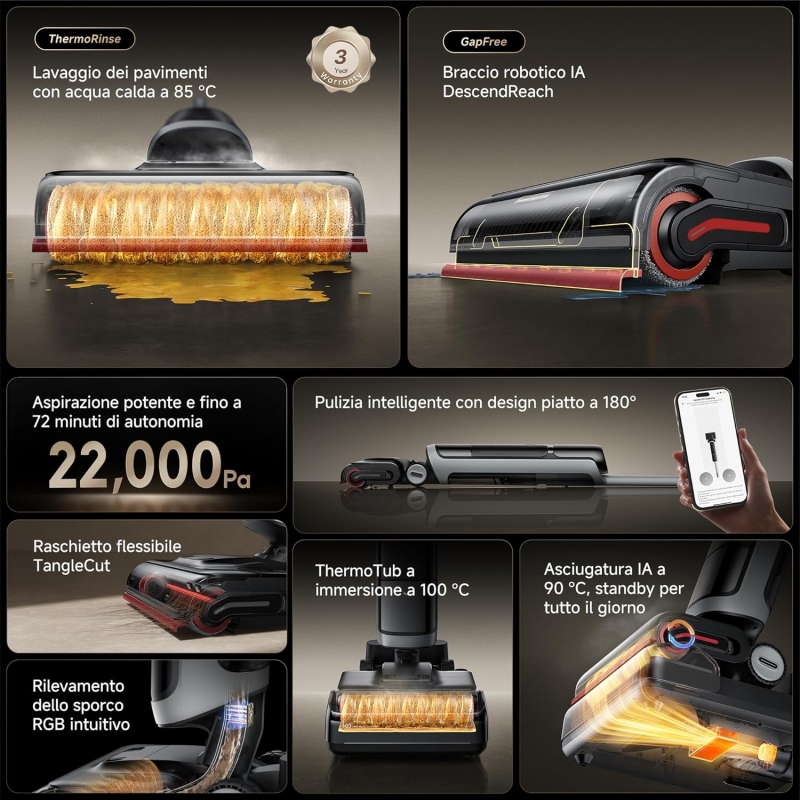 DREAME H15PROVIM HEAT SCOPA ELETTRICA E...