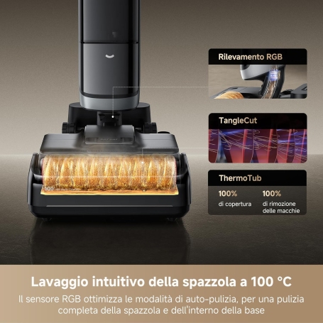 DREAME H15PROVIM HEAT SCOPA ELETTRICA E LAVAPAVIMENTI RICARICABILE - H15PROIT