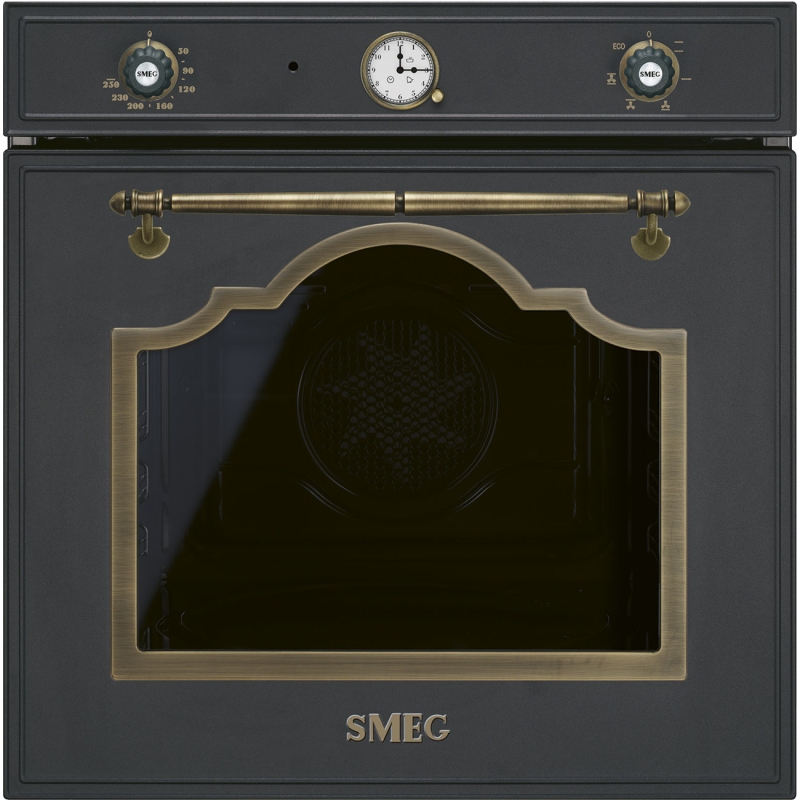 SMEG SF67C1AO FORNO DA INCASSO ELETTRICO VENTILATO SERIE CORTINA 70LT 6 FUNZIONI COLORE ANTRACITE CLASSE A