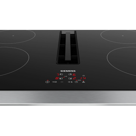 SIEMENS EH811BE15E IQ300 PIANO COTTURA AD INDUZIONE 80 CM CON CAPPA INTEGRATA 4 ZONE NERO