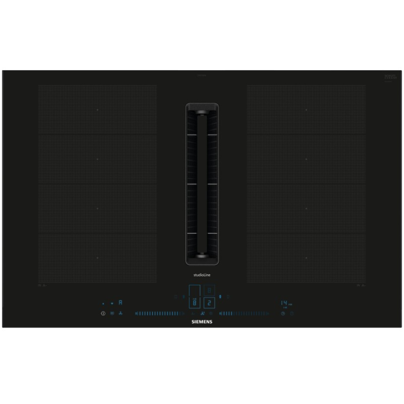 SIEMENS EX877NX68E IQ700 PIANO COTTURA A INDUZIONE 80 CM CON CAPPA FILTRANTE INTEGRATA 4 ZONE NERO - PROMO