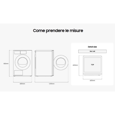 SAMSUNG DV90F09F4SU3 ASCIUGATRICE 9KG BESPOKE AI LAUNDRY WIFI CLASSE A SILVER