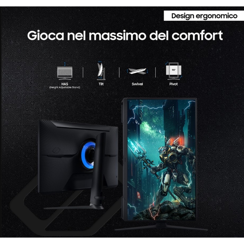 SAMSUNG ODYSSEY G3 - G30D MONITOR DA GAMING...