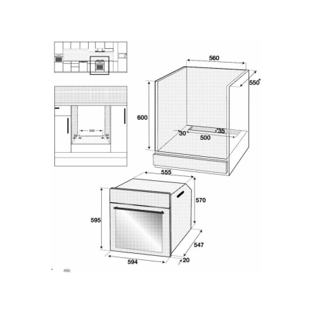 BEKO BBIMM13300XPSE FORNO DA INCASSO ELETTRICO VENTILATO 72LT CLASSE A+ - INOX