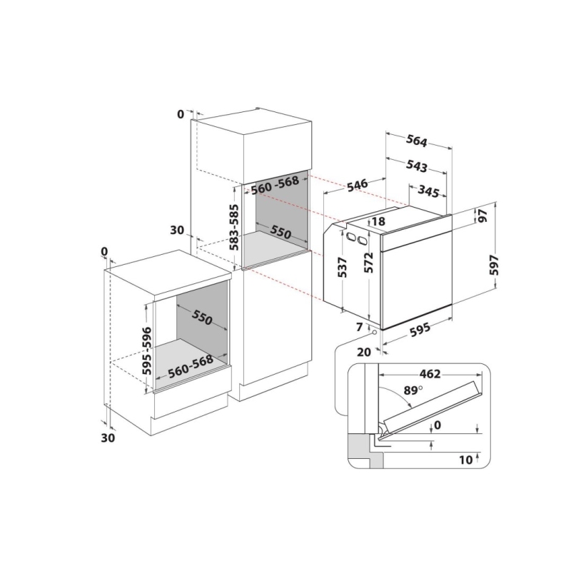 WHIRLPOOL WOI68HU0SXA FORNO DA INCASSO...