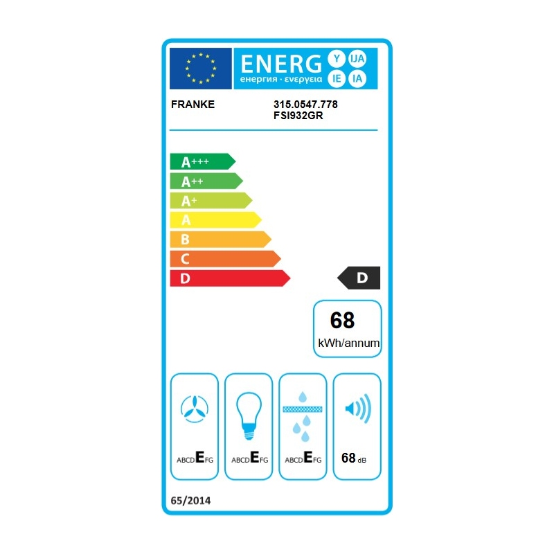 FRANKE 315.0547.778 CAPPA SOTTOPENSILE 90CM...