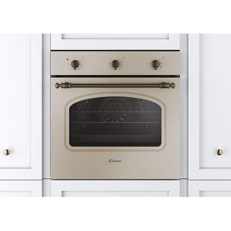 Forno Candy FCC603NAV installato in cucina moderna, finitura avena