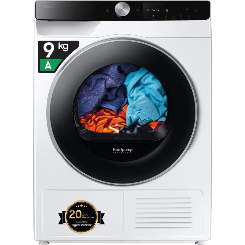 SAMSUNG DV90DG6845LKU3 ASCIUGATRICE 9KG WIFI CLASSE A+++