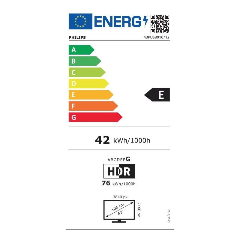PHILIPS 43PUS8010/12 TV LED 43" 4K UHD SMART TV...