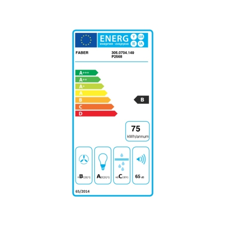 FABER IN-NOVA ZERO DRIP LITE A60 BK CAPPA ASPIRANTE DA INCASSO 60CM NERA CLASSE B - 305.0703.267