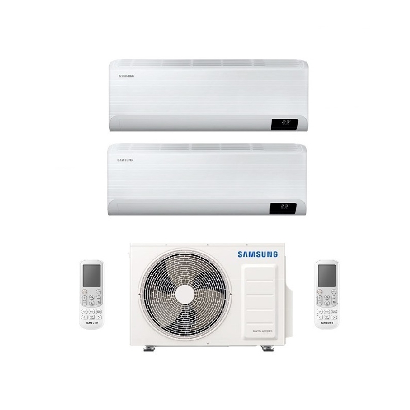 SAMSUNG AJ050TXJ2KG CONDIZIONATORE DUAL SPLIT SERIE LUZON 12000+12000 BTU INVERTER CLASSE A+++/A++ - AJ050TX3535KITLUZON