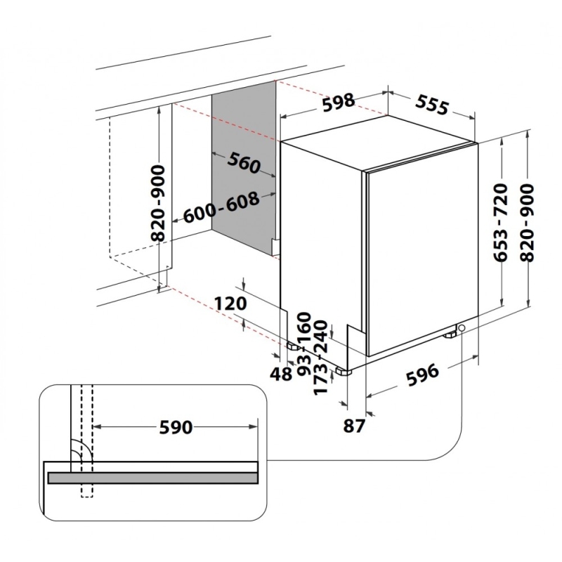 HOTPOINT ARISTON H2I HKD526 LAVASTOVIGLIE DA...