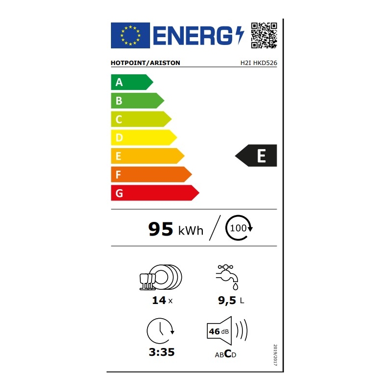 HOTPOINT ARISTON H2I HKD526 LAVASTOVIGLIE DA...