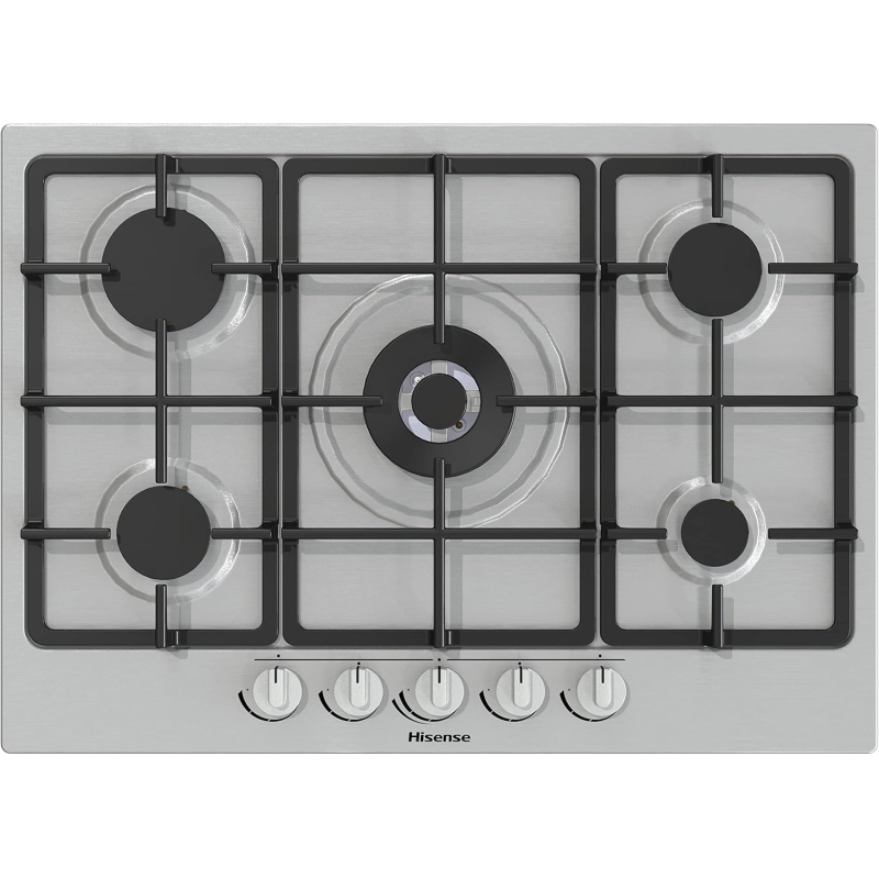 HISENSE GM773XF PIANO COTTURA 70CM 5 FUOCHI A GAS INOX