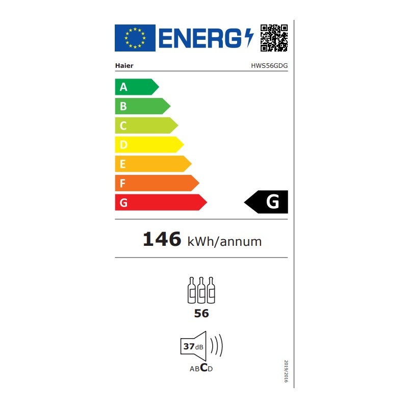 HAIER HWS56GDG CANTINETTA VINI 56 BOTTIGLIE 2...