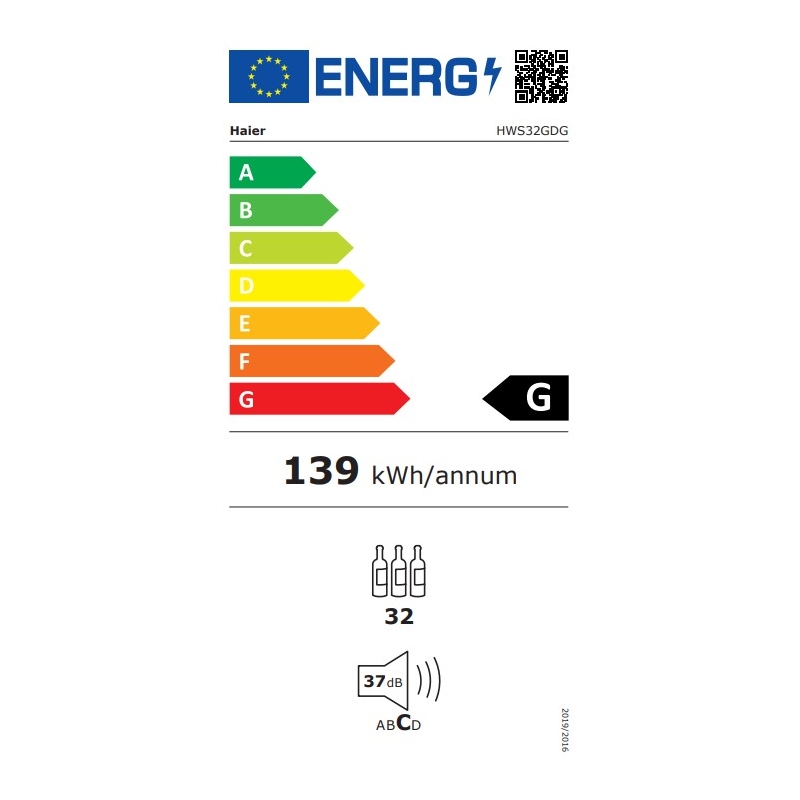 HAIER HWS32GDG CANTINETTA VINI 32 BOTTIGLIE 2...