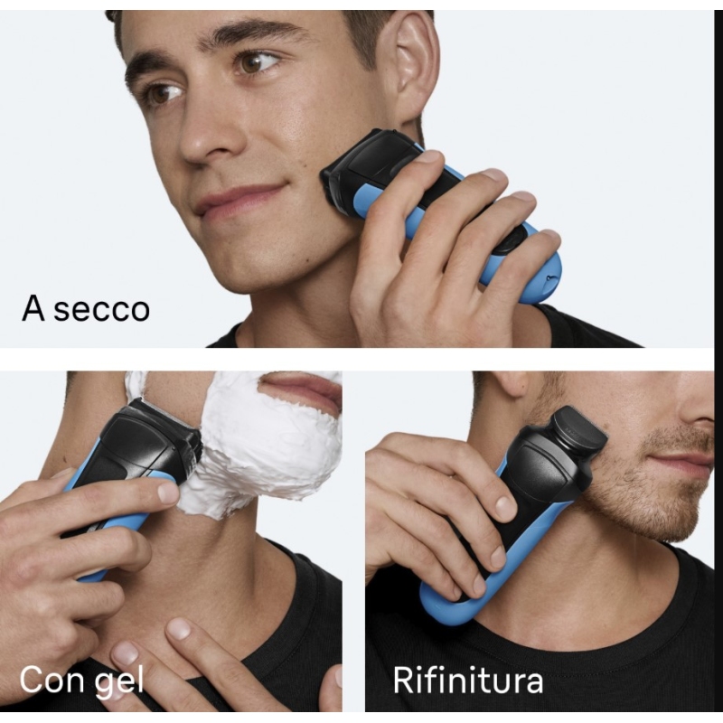 BRAUN SHAVER 310BT RASOIO SERIE 3 RICARICABILE...