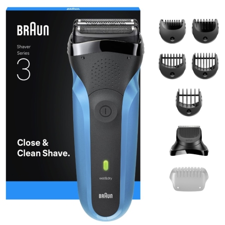 BRAUN SHAVER 310BT RASOIO SERIE 3 RICARICABILE WET E DRY