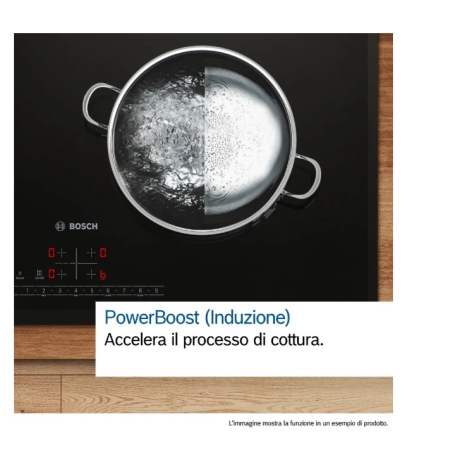 BOSCH PVS801B16E PIANO COTTURA A INDUZIONE 79CM CON CAPPA INTEGRATA 4 ZONE