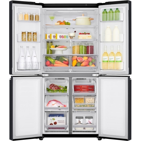 OUTLET LG O-GMB844MC4E FRIGORIFERO 4 PORTE 530 LT NO FROST MOTORE INVERTER WIFI CLASSE E NERO - CON DIFETTI