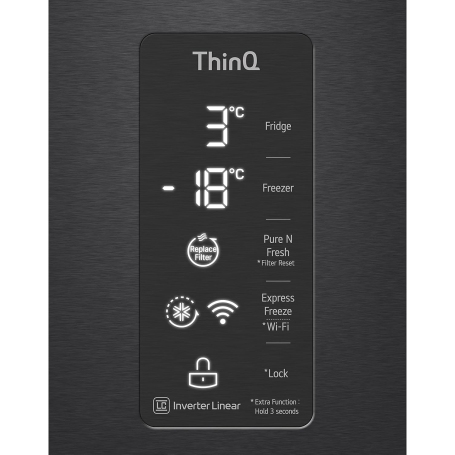 LG GMB844MC4E FRIGORIFERO 4 PORTE 530 LT NO FROST MOTORE INVERTER WIFI CLASSE E NERO