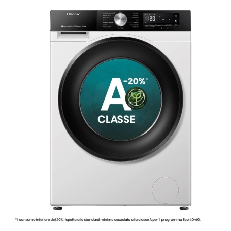HISENSE WF3S1043BW3 LAVATRICE 10,5KG 1400 GIRI VAPORE WIFI CLASSE A