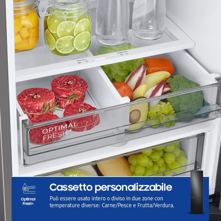 SAMSUNG RB38C7B6AB1 FRIGORIFERO COMBINATO BESPOKE 387LT NO FROST WIFI CLASSE A NERO