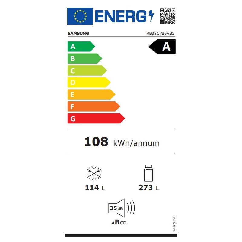 SAMSUNG RB38C7B6AB1 FRIGORIFERO COMBINATO...