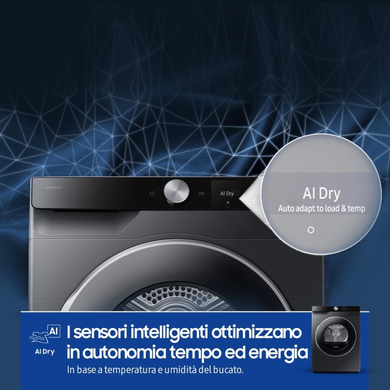 SAMSUNG DV90DG6845LB/U3 ASCIUGATRICE 9KG POMPA...