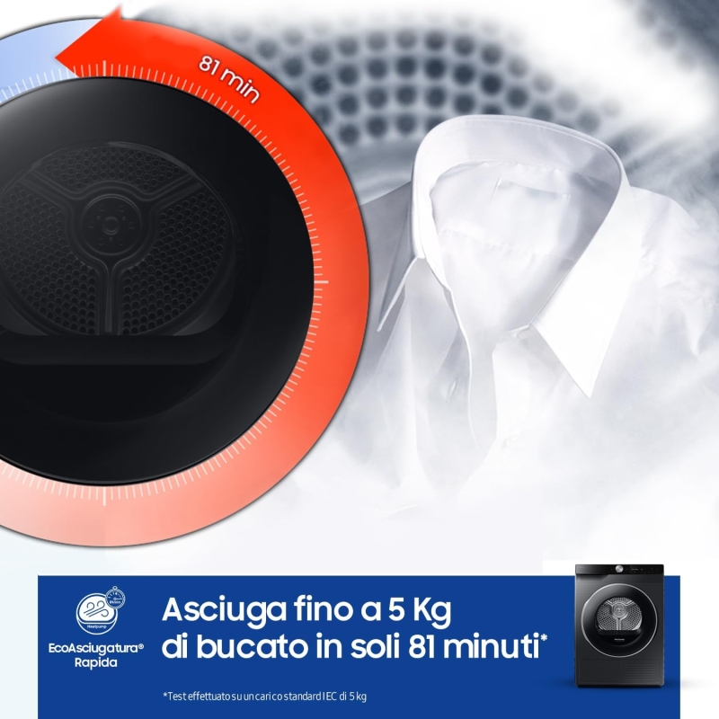 SAMSUNG DV90DG6845LB/U3 ASCIUGATRICE 9KG POMPA...