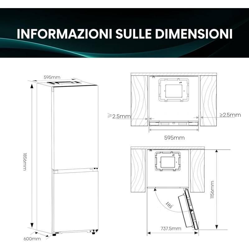 HISENSE RB3K330SAIC FRIGORIFERO COMBINATO NO...