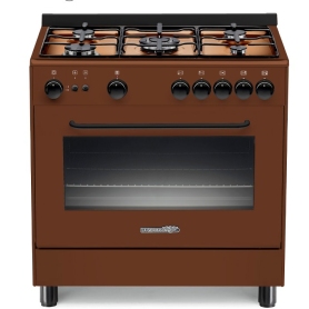 LA GERMANIA S85C21C/24 CUCINA 80x50 5 FUOCHI A GAS FORNO...