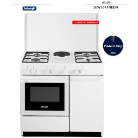 DE LONGHI SEW 8541 N ED CUCINA 86X50 4 FUOCHI A GAS + 1...